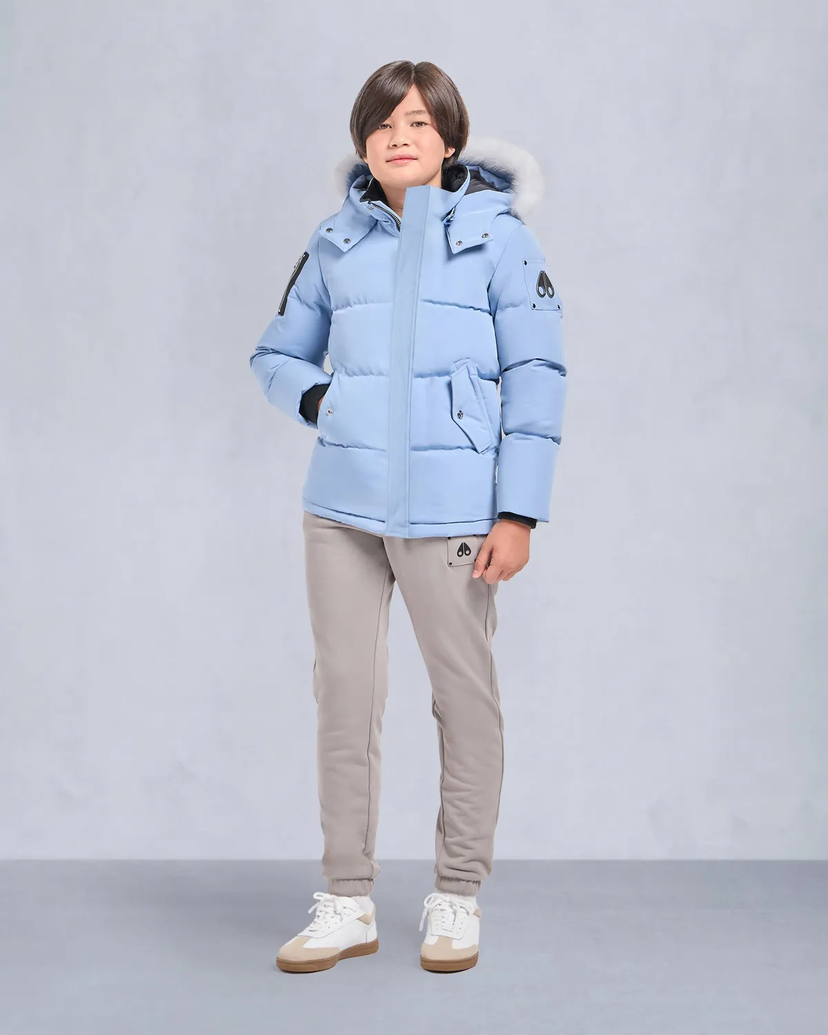 Moose Knuckles Original veste enfant rosewood coupe droite