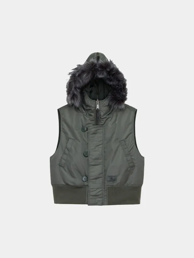 Alpha Industries N-2B gilet femme gris matelassé