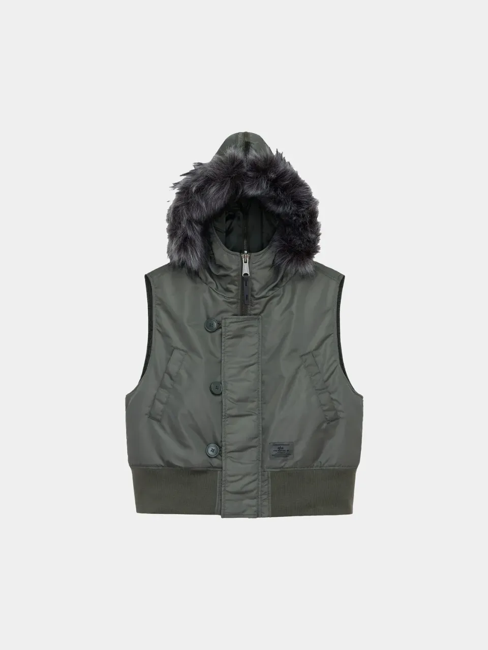 Alpha Industries N-2B gilet femme gris matelassé