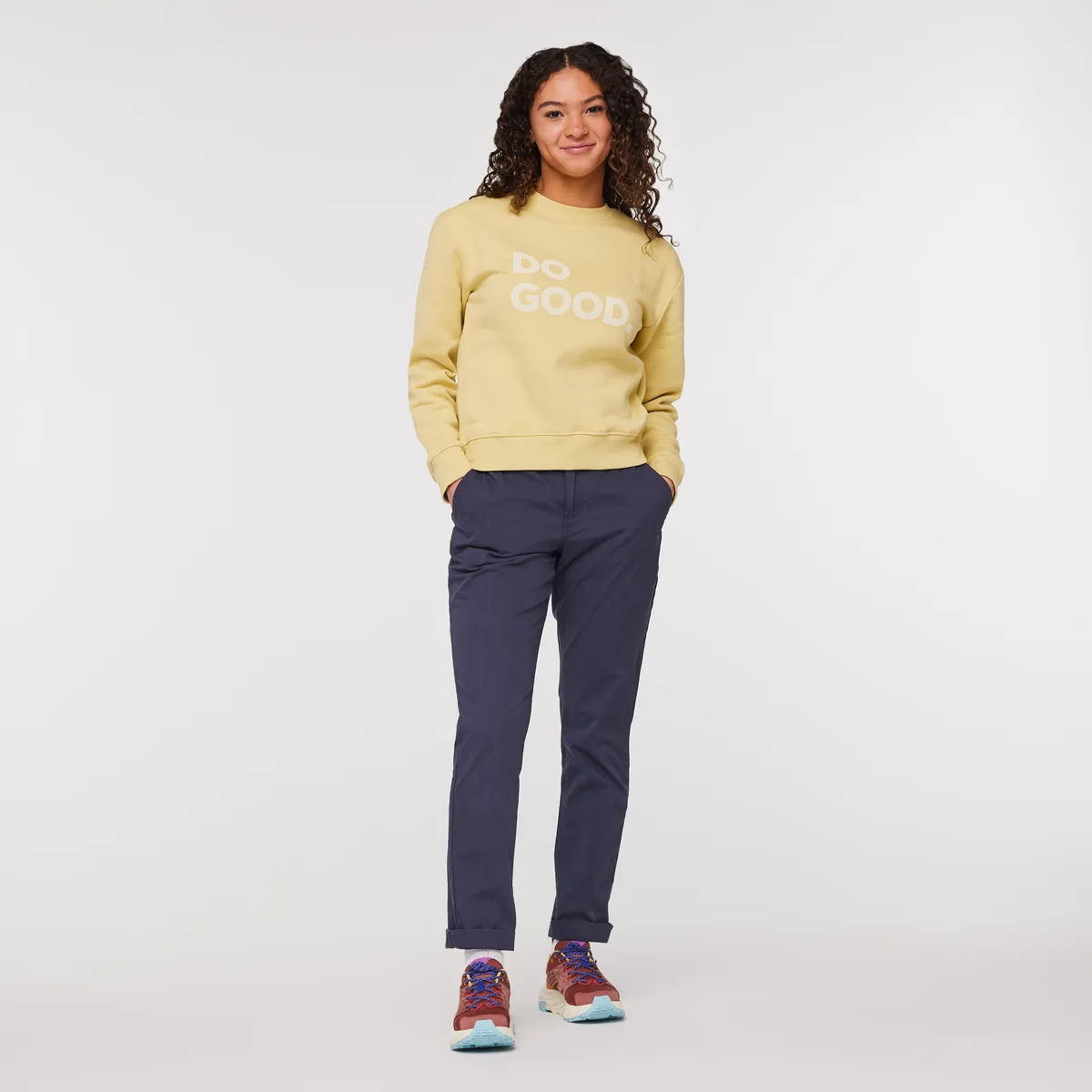 Cotopaxi Do Good Crew sweat femme Wheat coton bio