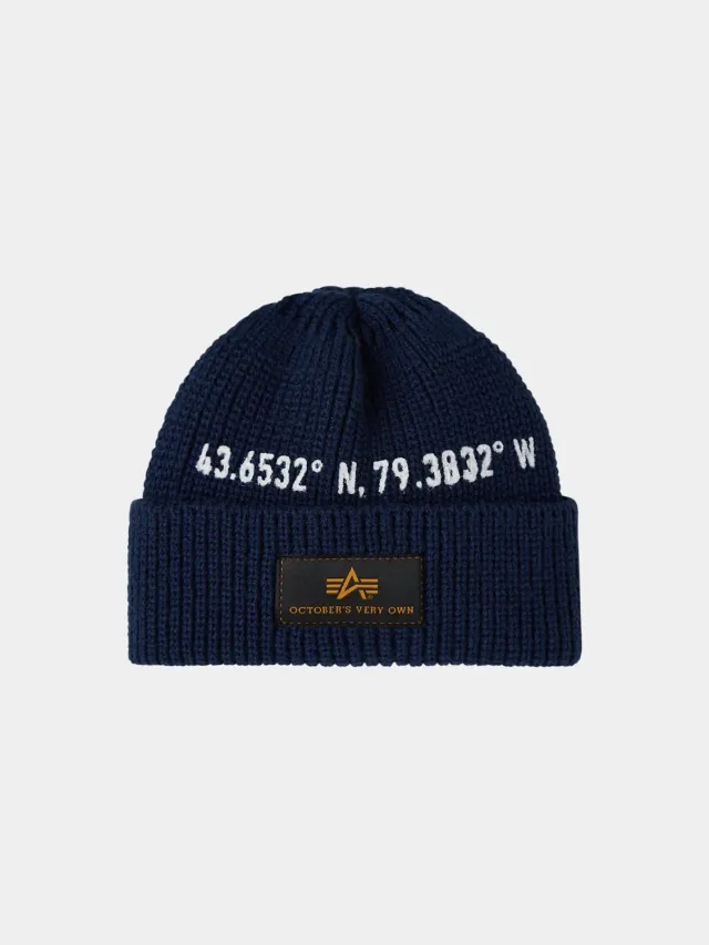 Alpha Industries OVO Watch bonnet bleu acrylique