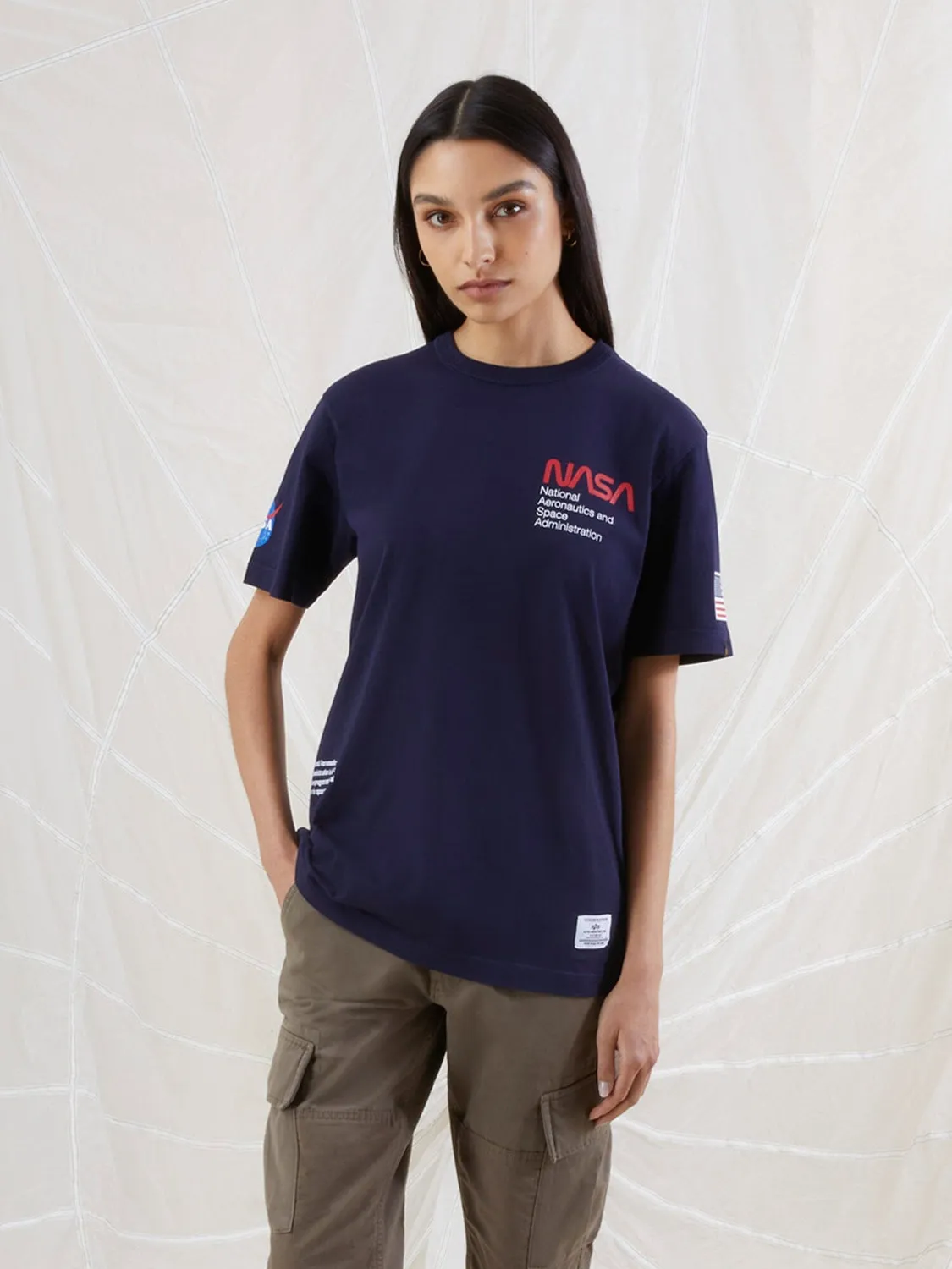 Alpha Industries NASA Worm Logo Gen II T-shirt logo poitrine