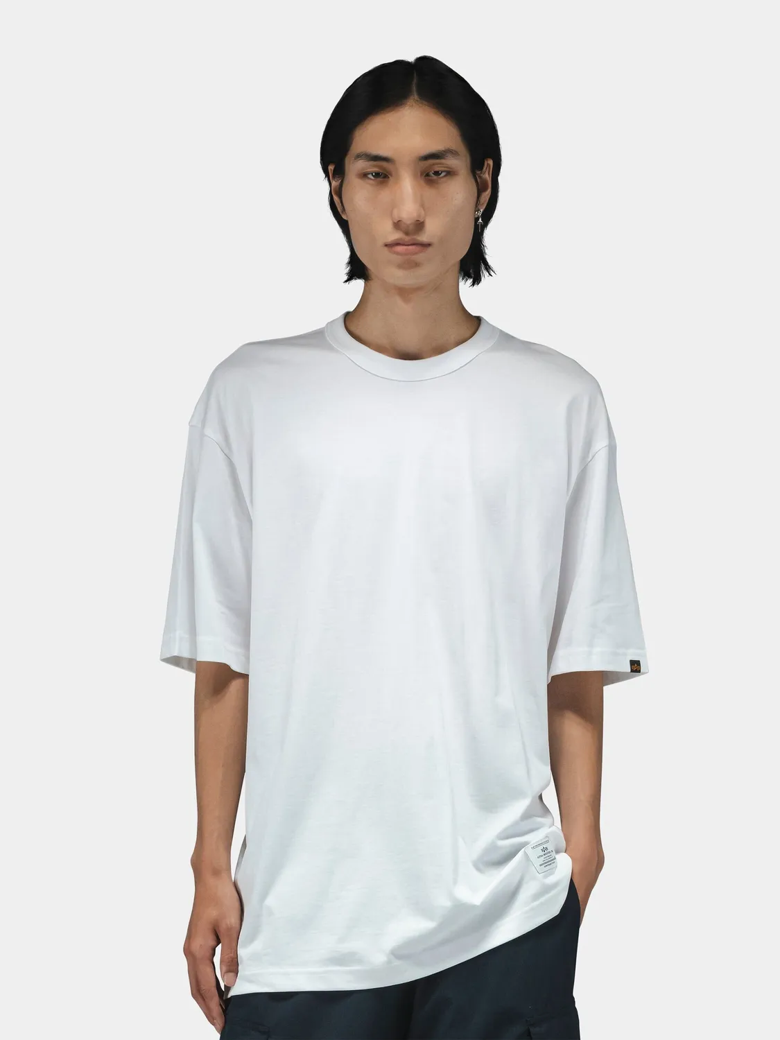 Alpha Industries Relaxed Tee t-shirt coton blanc