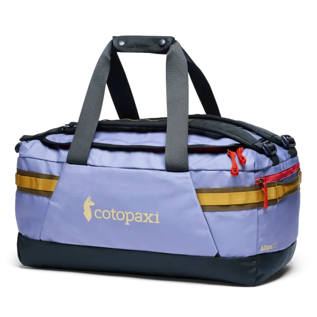 Cotopaxi Allpa Getaway 55L sac voyage bleu recyclé