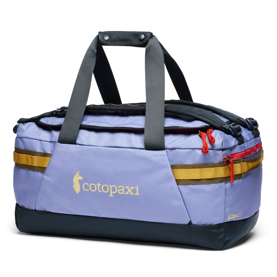 Cotopaxi Allpa Getaway 55L sac voyage bleu recyclé