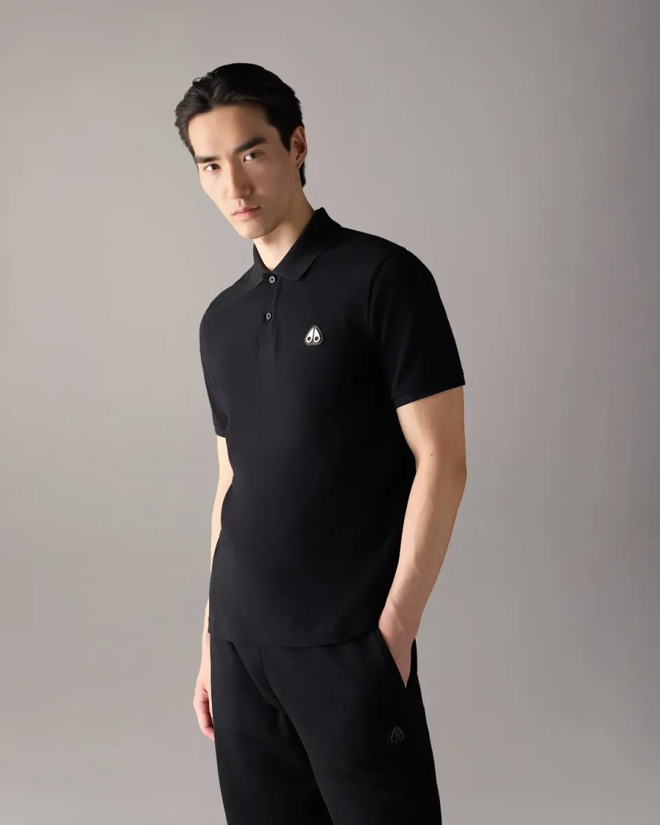 Moose Knuckles Everett Polo Noir Coton
