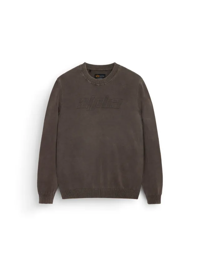 Alpha Industries Alpha Sweater pull chocolat 100% coton