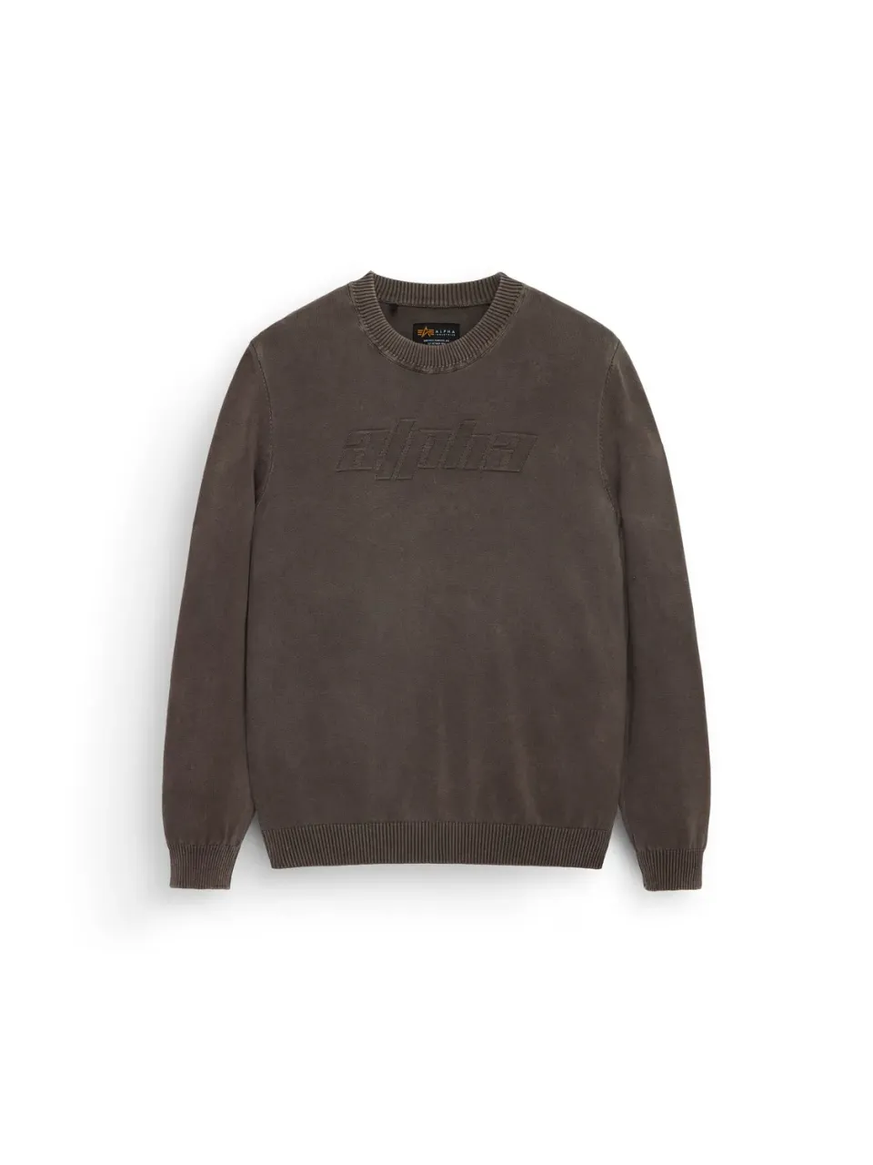 Alpha Industries Alpha Sweater pull chocolat 100% coton