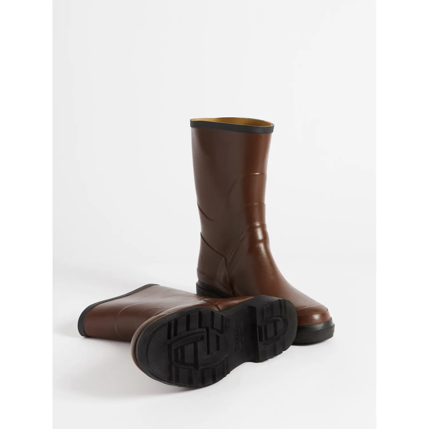 Aigle Bison 2 botte de pluie homme marron caoutchouc