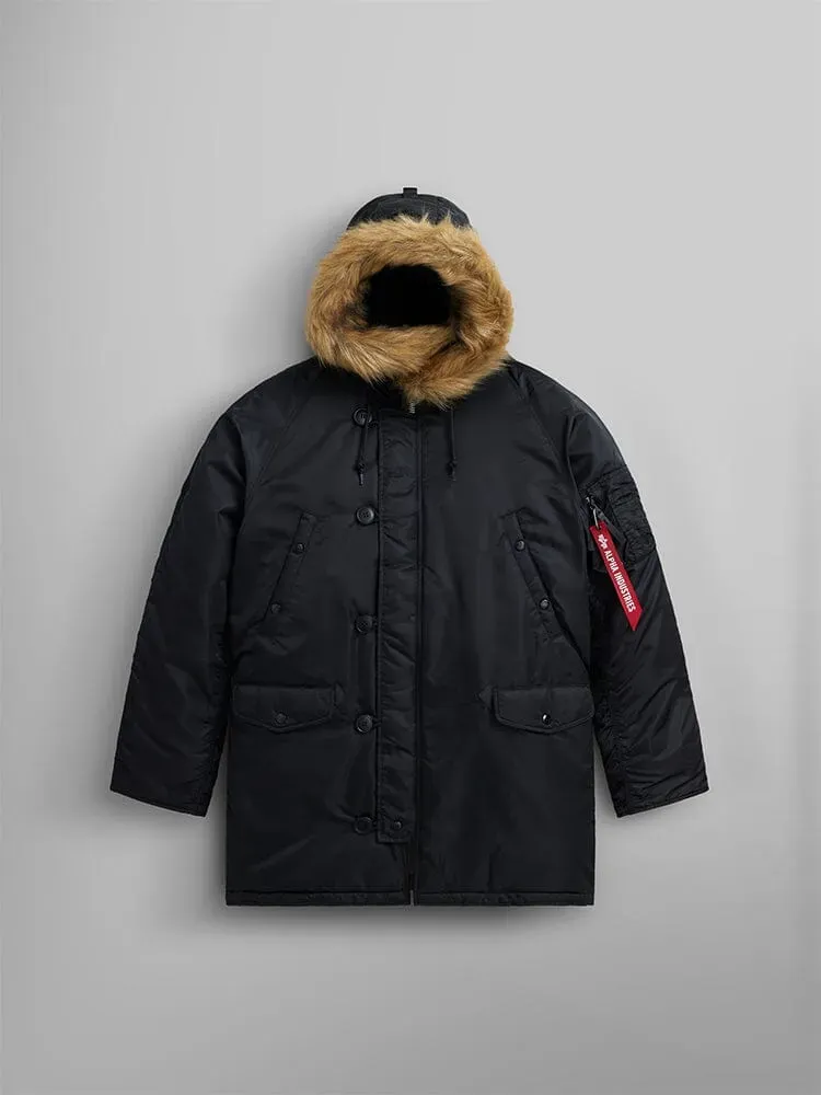Alpha Industries N-3B parka snorkel noire grand froid