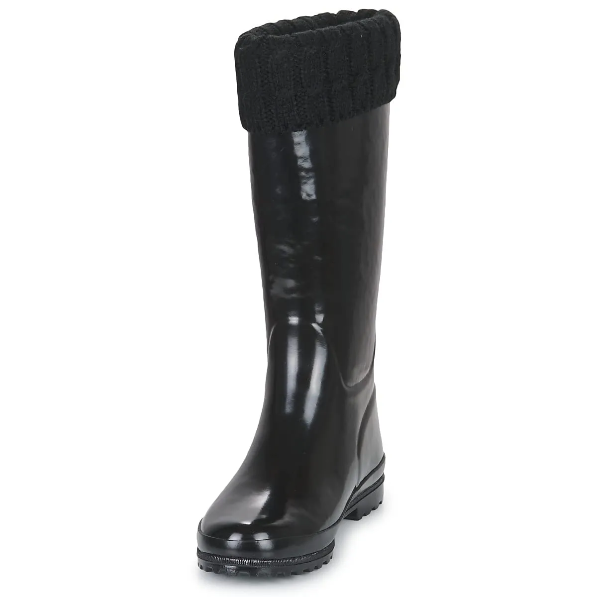 Aigle Eliosa Winter botte de pluie femme noire fourrée