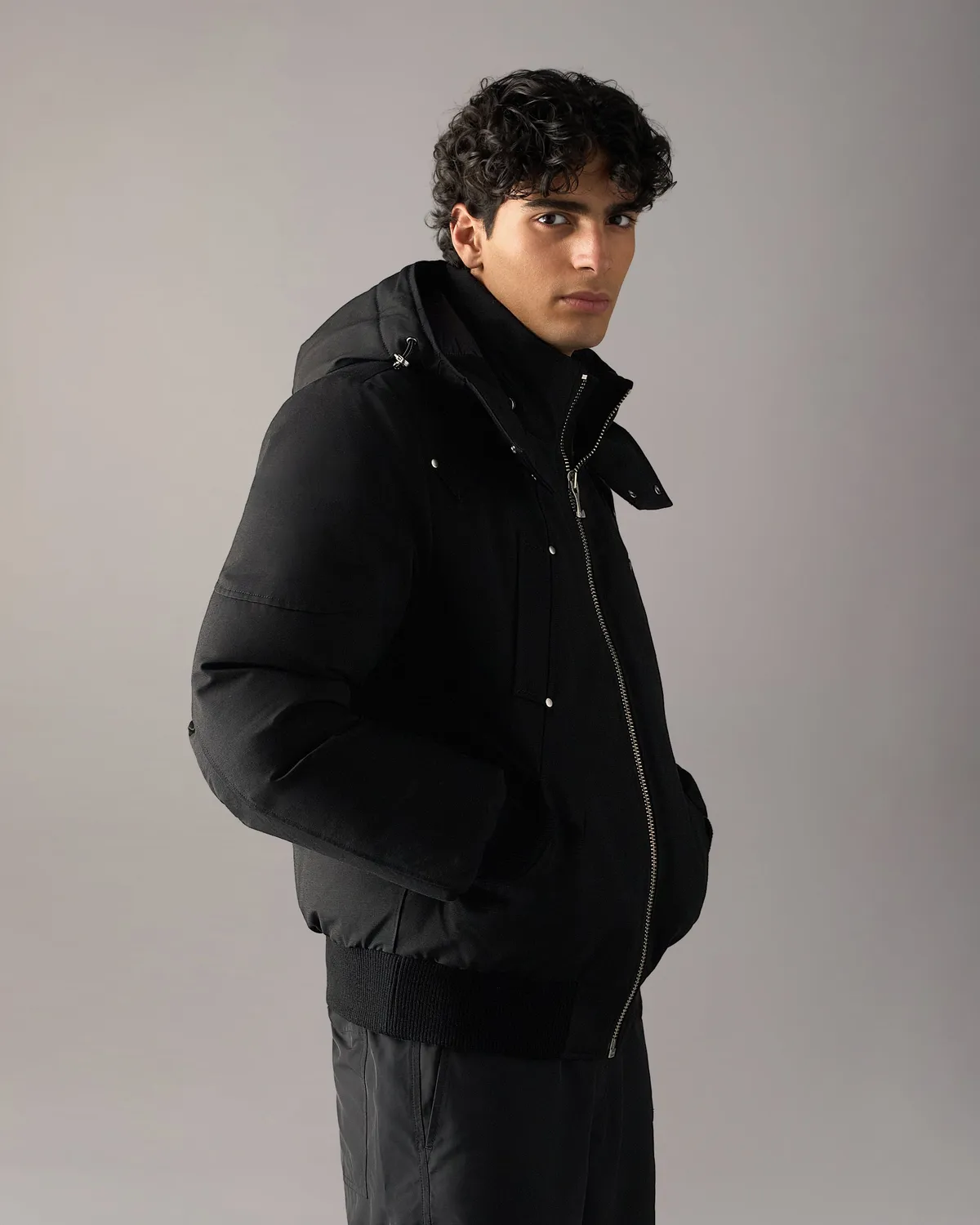 Moose Knuckles Original bomber duvet ballistic noir