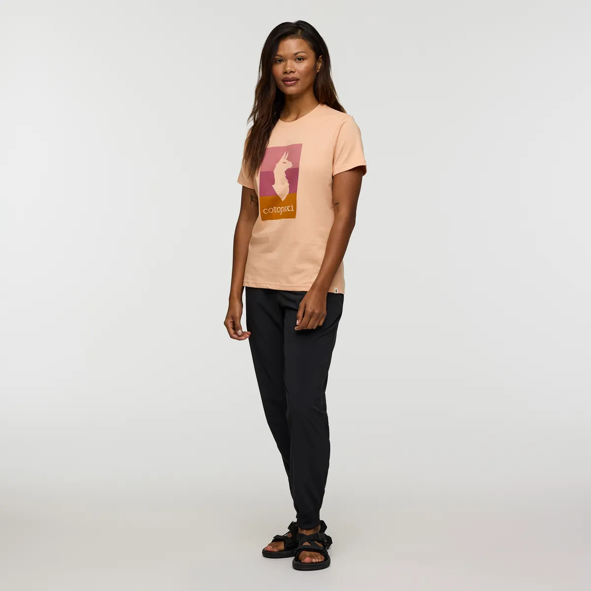 Cotopaxi Llama Block t-shirt femme Bone coton bio