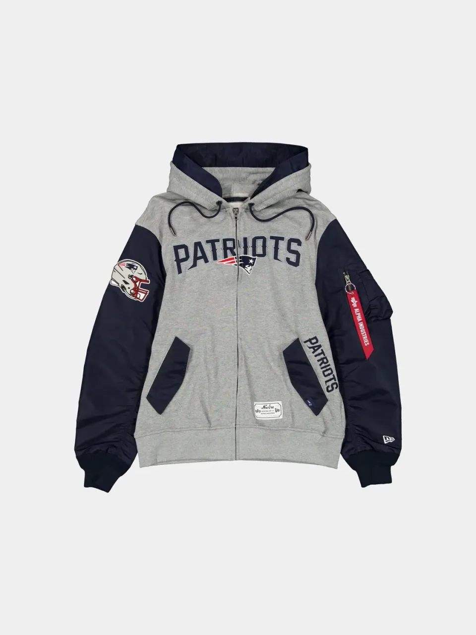 Alpha Industries MA-1 New England Patriots sweat zippé marine