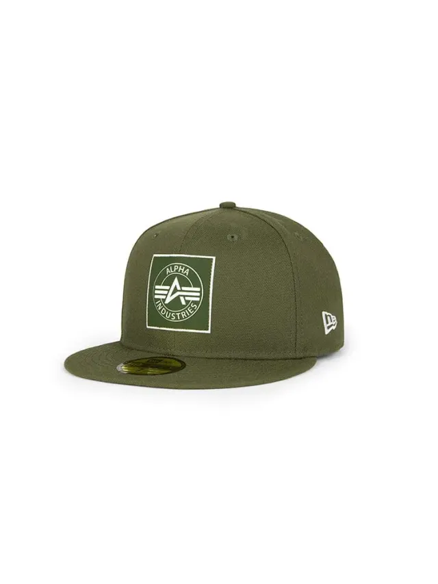 Alpha Industries 59Fifty casquette fitted noire patch