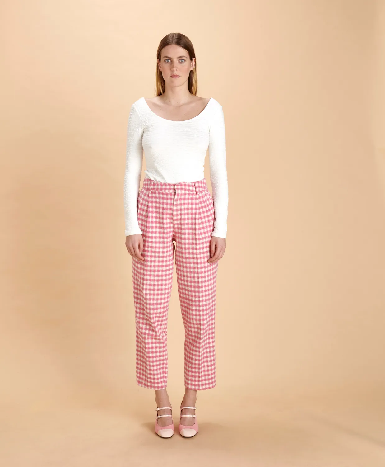 SOUBACQ St-Tropez pantalon lin été rose