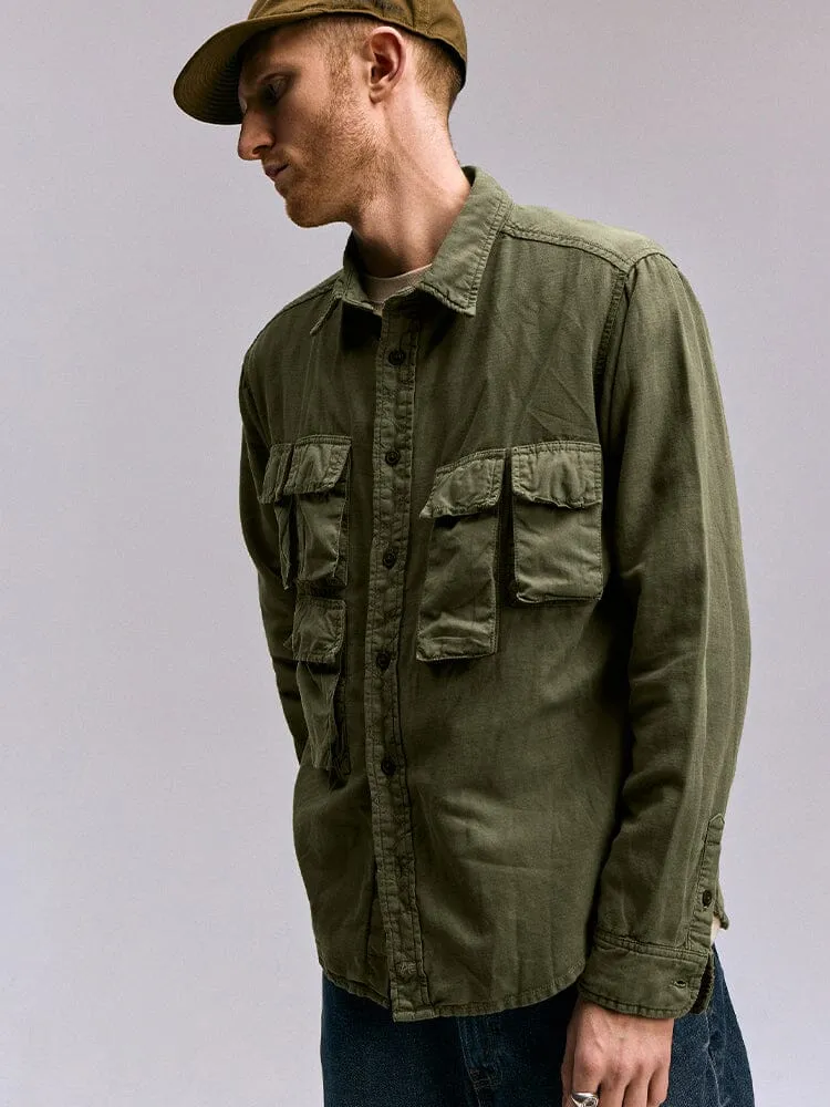 Alpha Industries Multi Pocket chemise manches longues OG-107