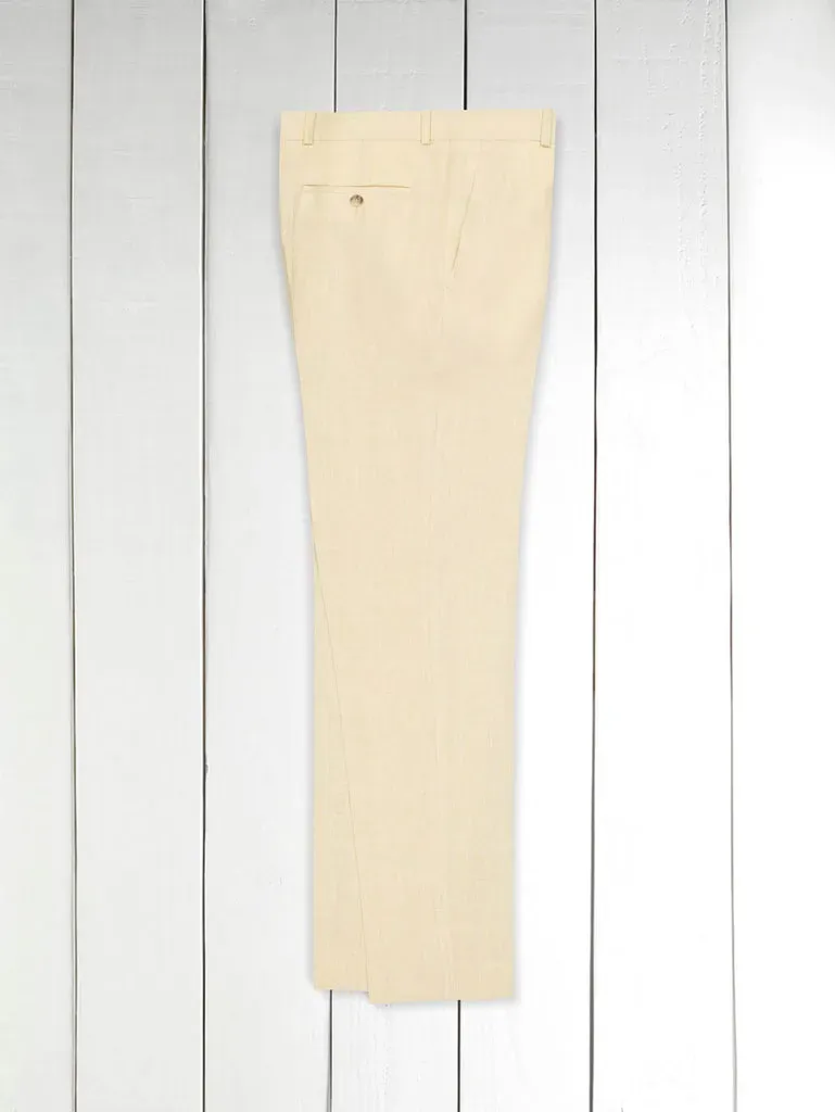 Hollington Siza italien pantalon toile lin naturel pur lin