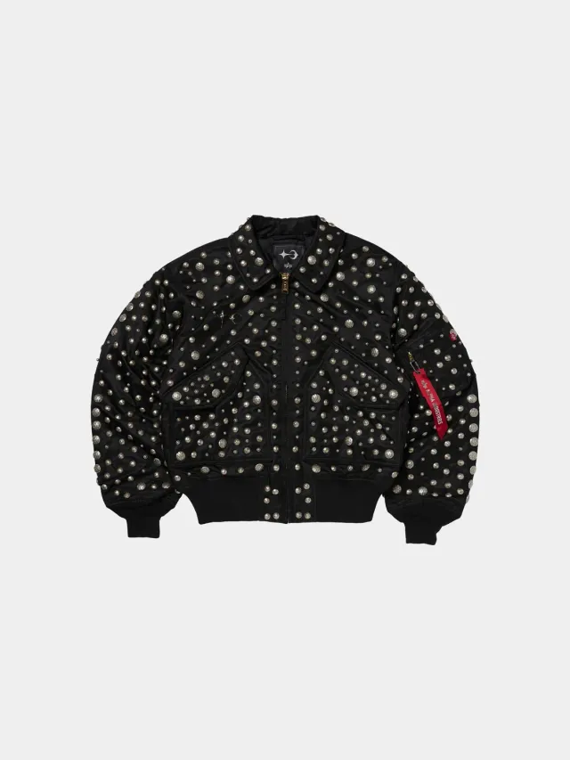 Thug Club x Alpha CWU 45/P bomber rivets noir