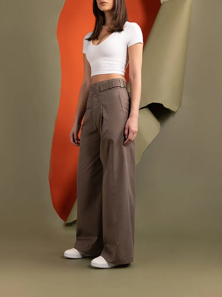 Alpha Industries Gurkha Wide Leg pantalon femme coyote