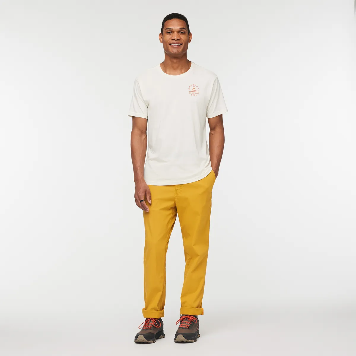 Cotopaxi Llama Map t-shirt homme Blue Spruce doux