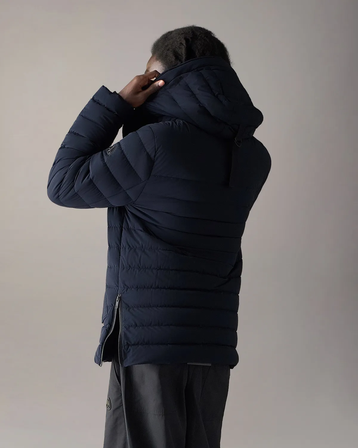 Moose Knuckles Greystone doudoune bleu marine grand froid