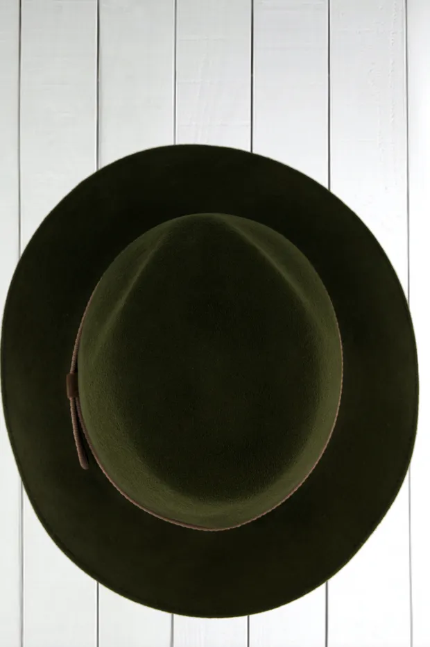 Hollington Loden chapeau feutre laine déperlant