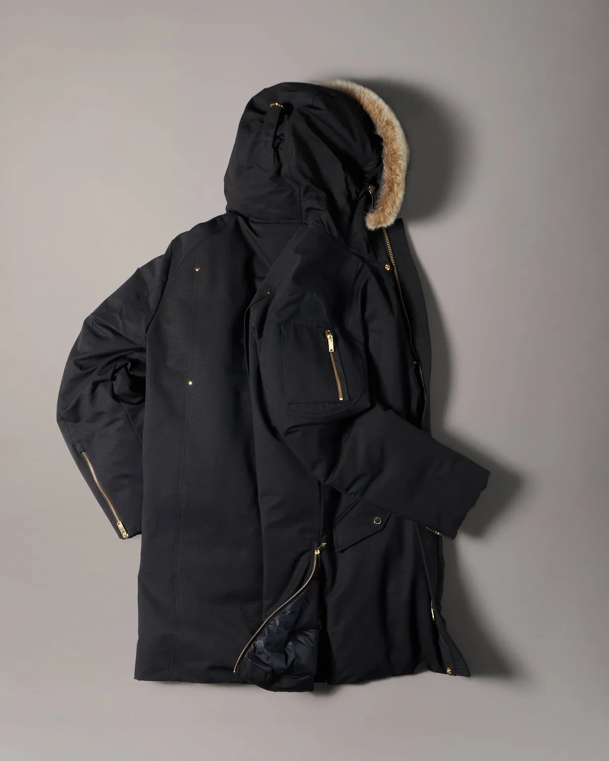Moose Knuckles Stirling 2.0 parka duvet Black-Bronze