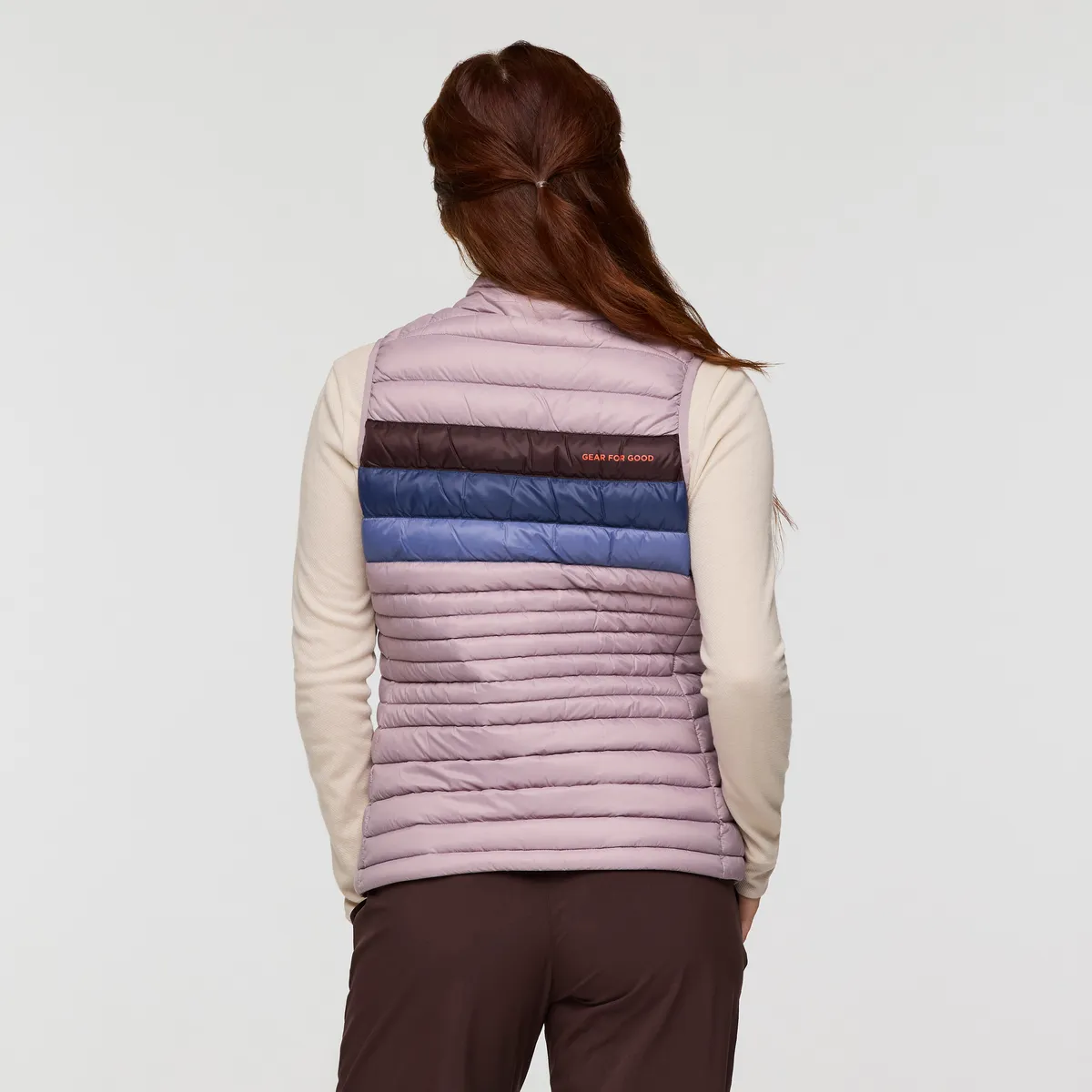 Cotopaxi Fuego gilet femme Quartz Stripes duvet 800