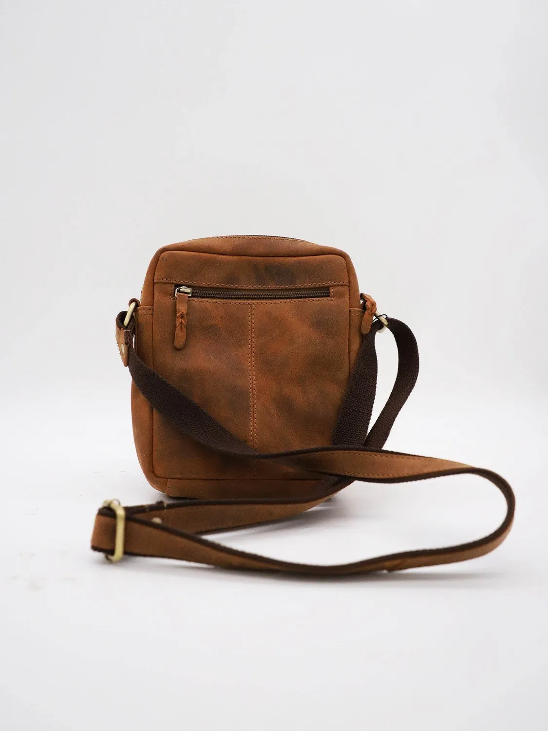 Daytona M2 sacoche cuir homme C6 brun vachette bandoulière