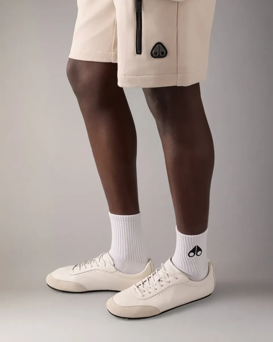 Moose Knuckles Logo Icon chaussettes blanches cheville