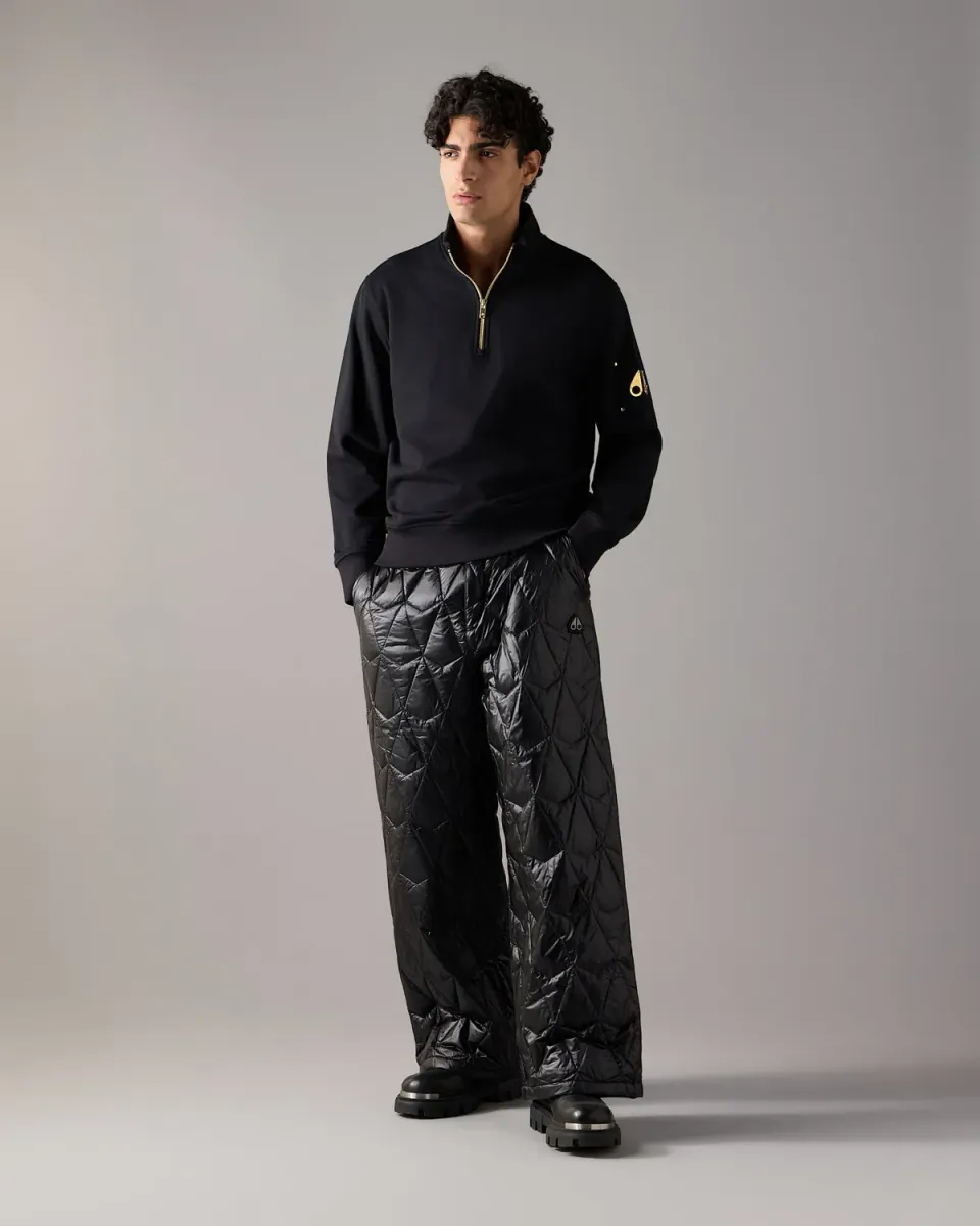 Moose Knuckles Iceberg Quilt pantalon duvet noir matelassé