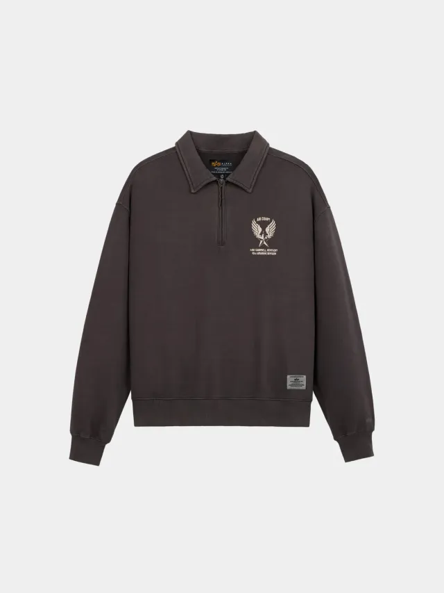 Alpha Industries Aircorp Sweat zippé hickory coton