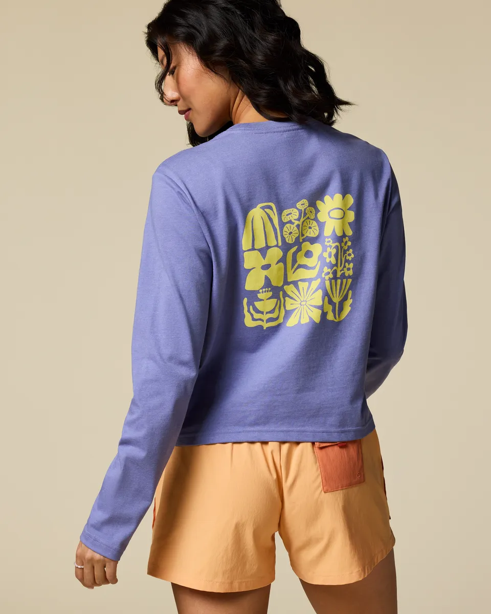 Cotopaxi Flower Patch t-shirt femme Aster manche longue