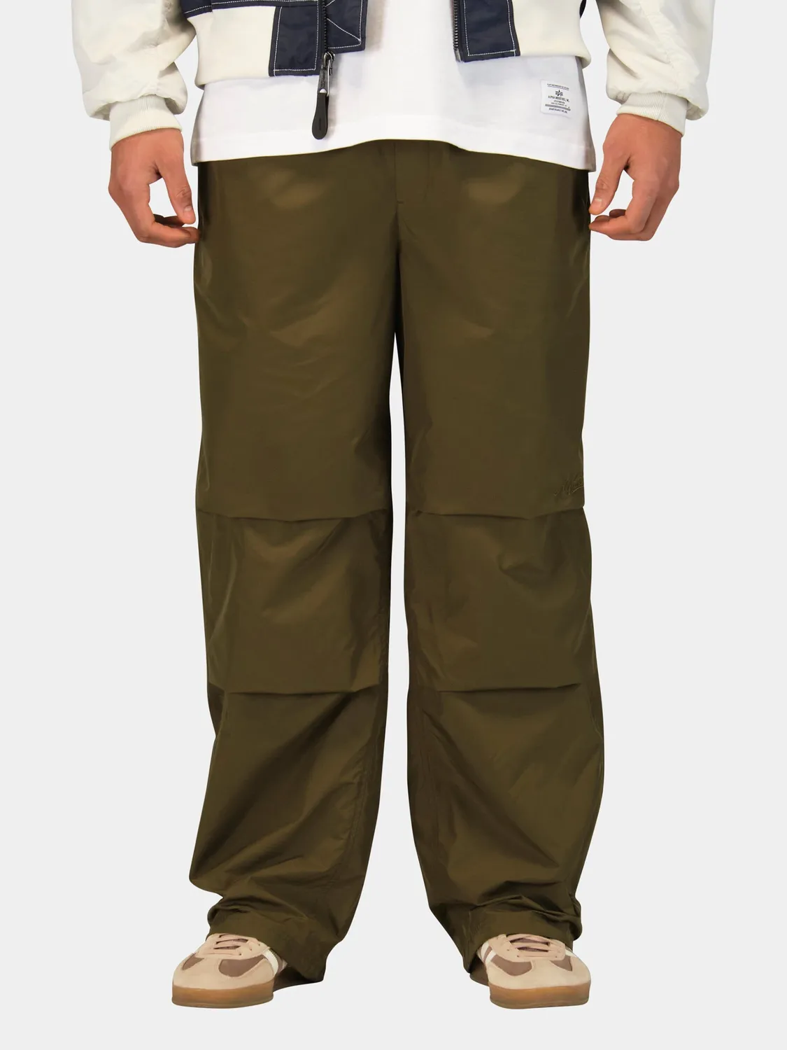 Alpha Industries Parachute pantalon cargo noir polyester relaxe