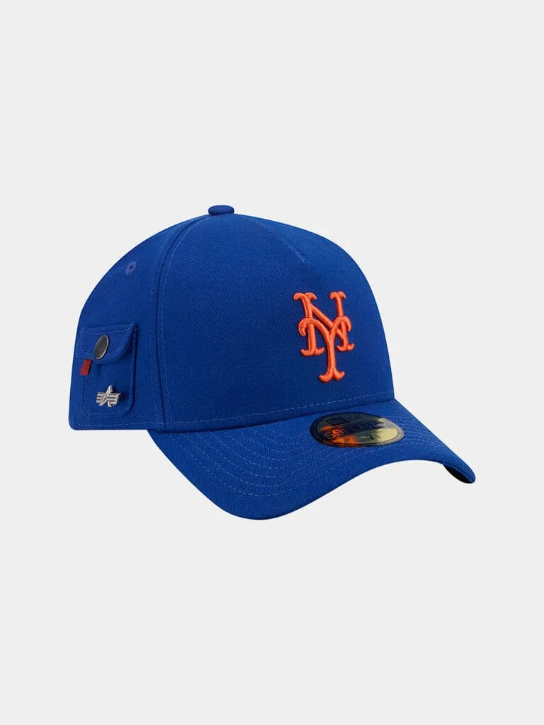 Alpha Industries 59Fifty Mets casquette fitted bleu royal rigide
