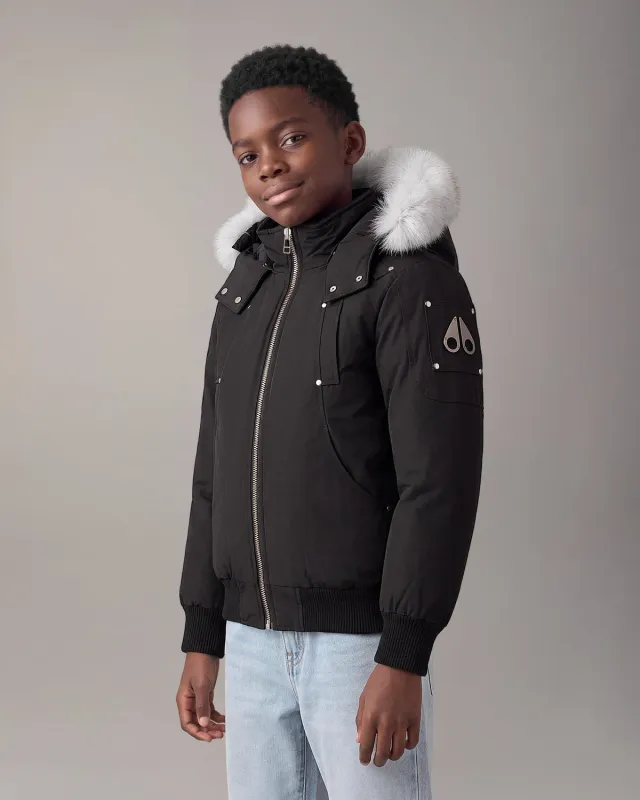 Moose Knuckles Original Down Bomber blouson noir duvet enfant