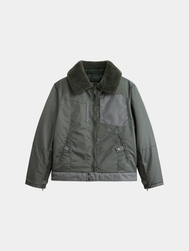 Alpha Industries Nylon Aviator blouson gris nylon