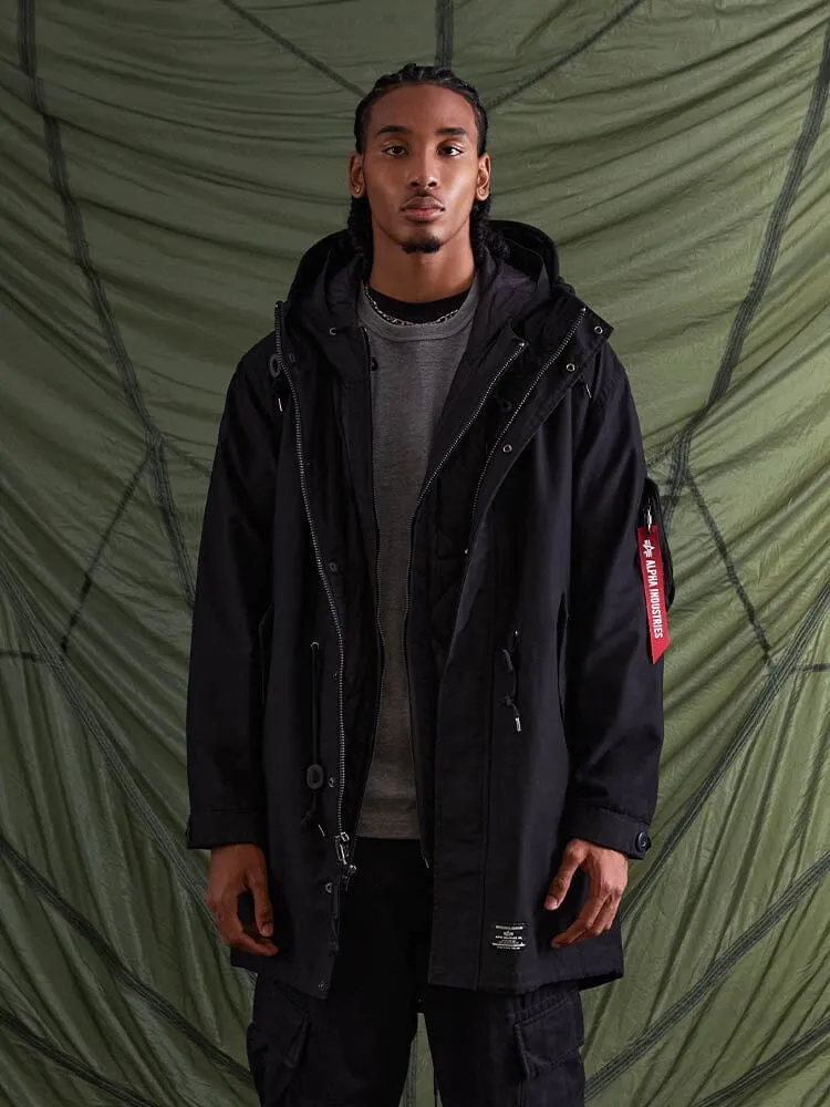 Alpha Industries M-59 Fishtail Mod parka noir coton