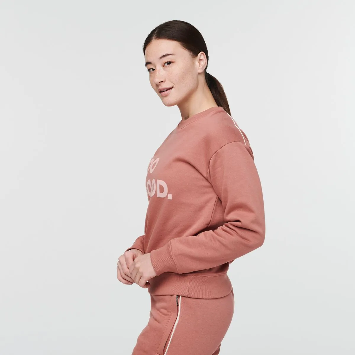 Cotopaxi Do Good Crew Sweatshirt Femme Earthen Coton Bio