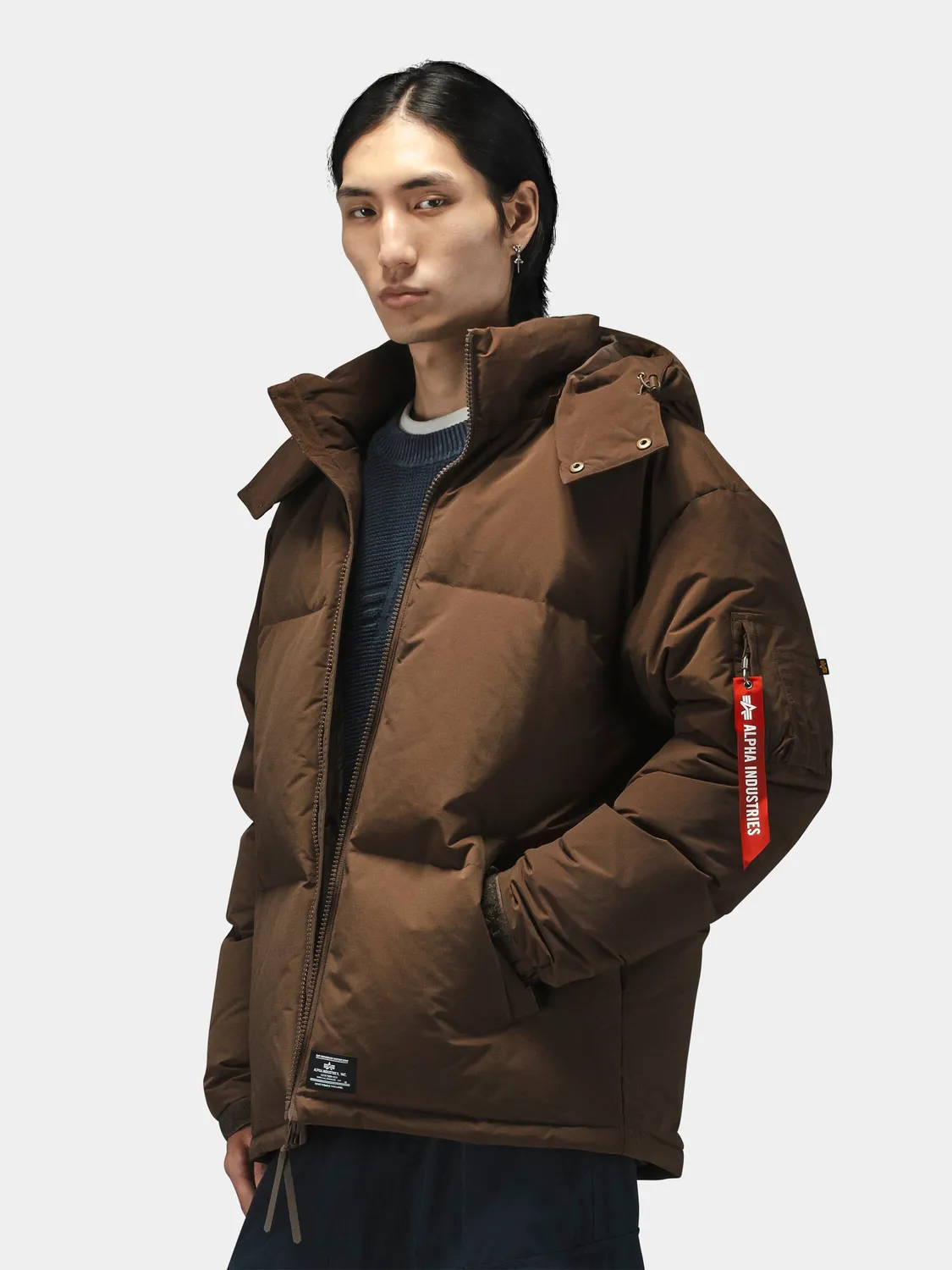 Alpha Industries Puffer parka noir duvet grand froid