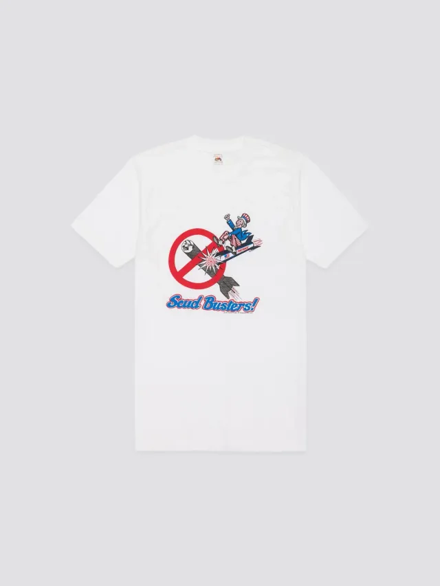 Alpha Industries Scud Busters 90s Gulf War t-shirt blanc vintage