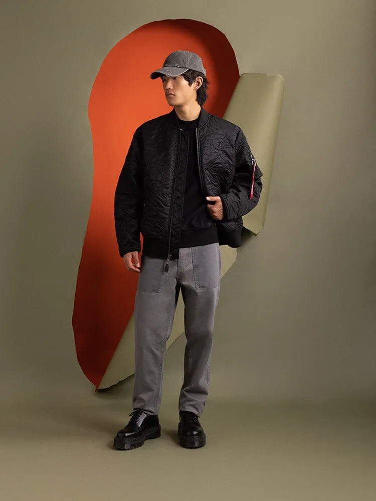 Alpha Industries Camo Quilted MA-1 bomber Noir