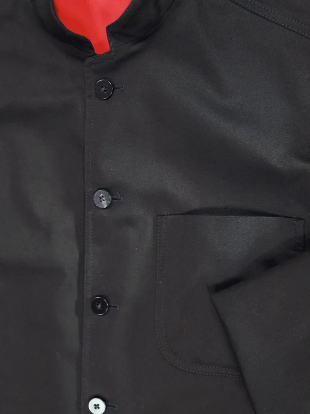 Hollington Tyrol veste pure laine twill stretch noire