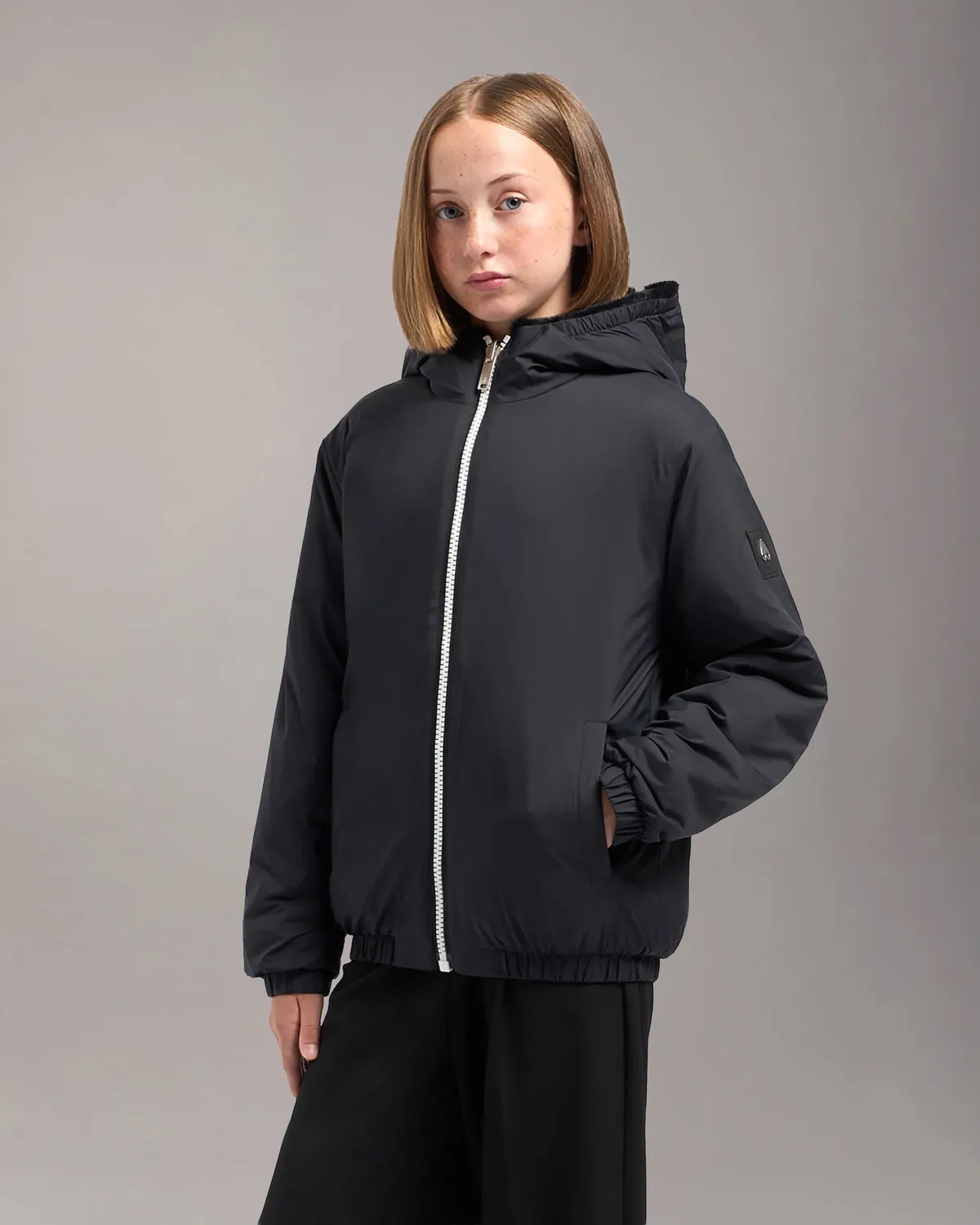 Moose Knuckles Simcoe Bunny veste réversible noir enfant