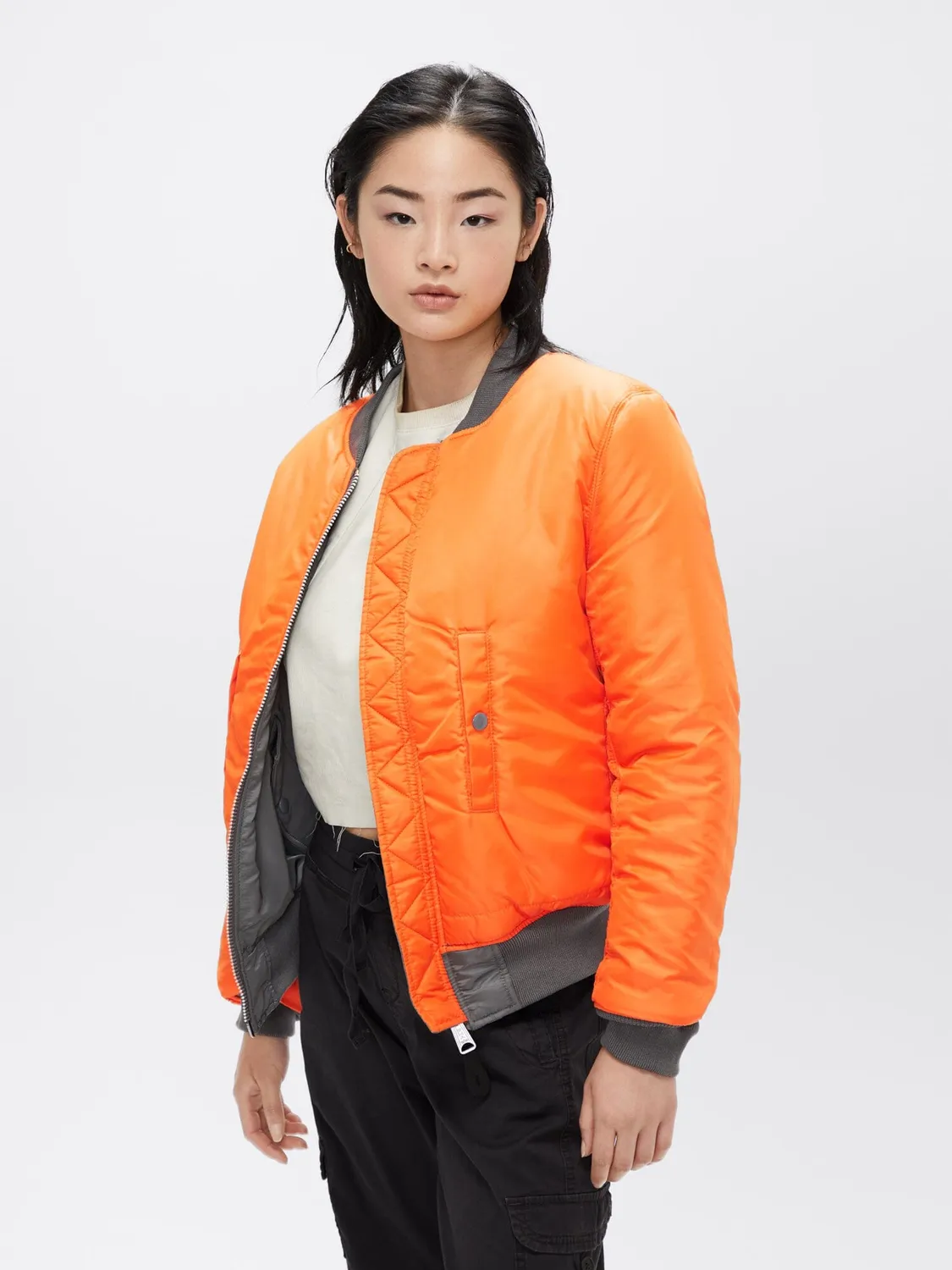 Alpha Industries MA-1 Bomber Femme réversible sage