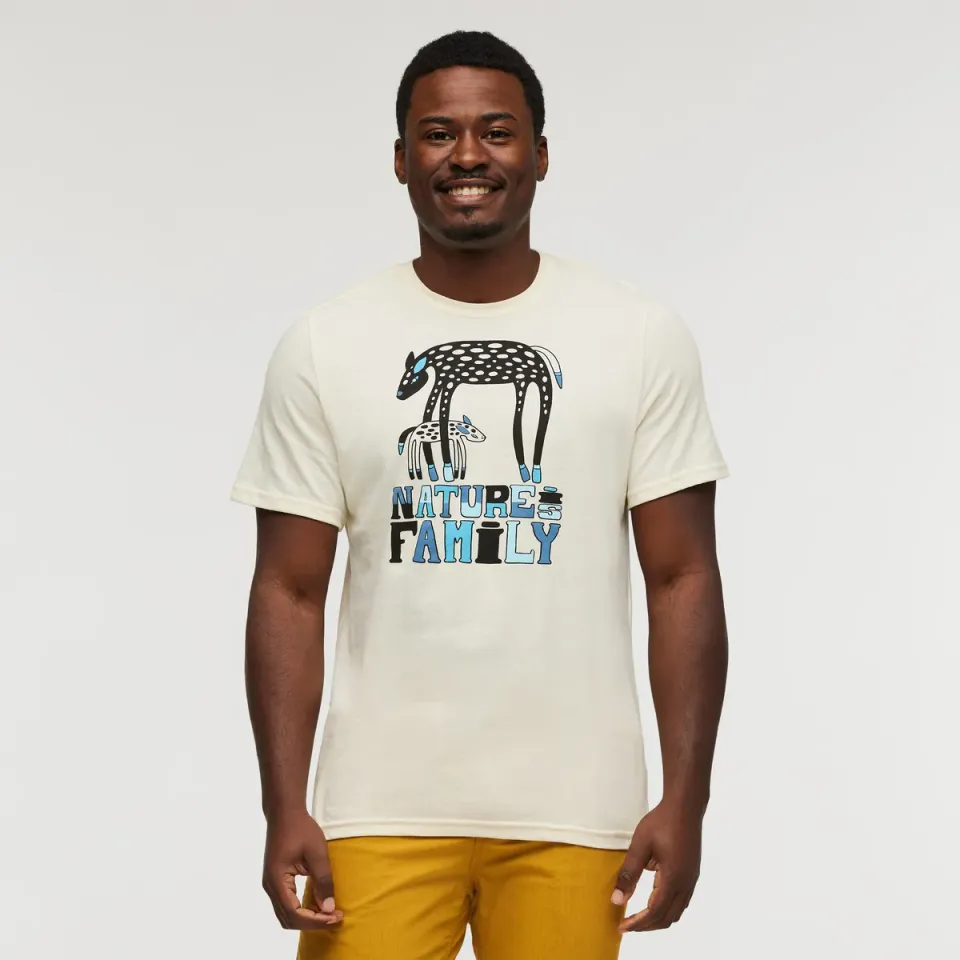Cotopaxi Nature Is Family t-shirt homme beige coton