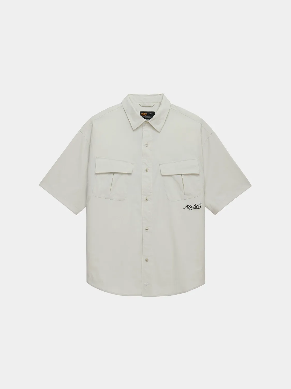 Alpha Industries Fatigue chemise cargo noire manches courtes