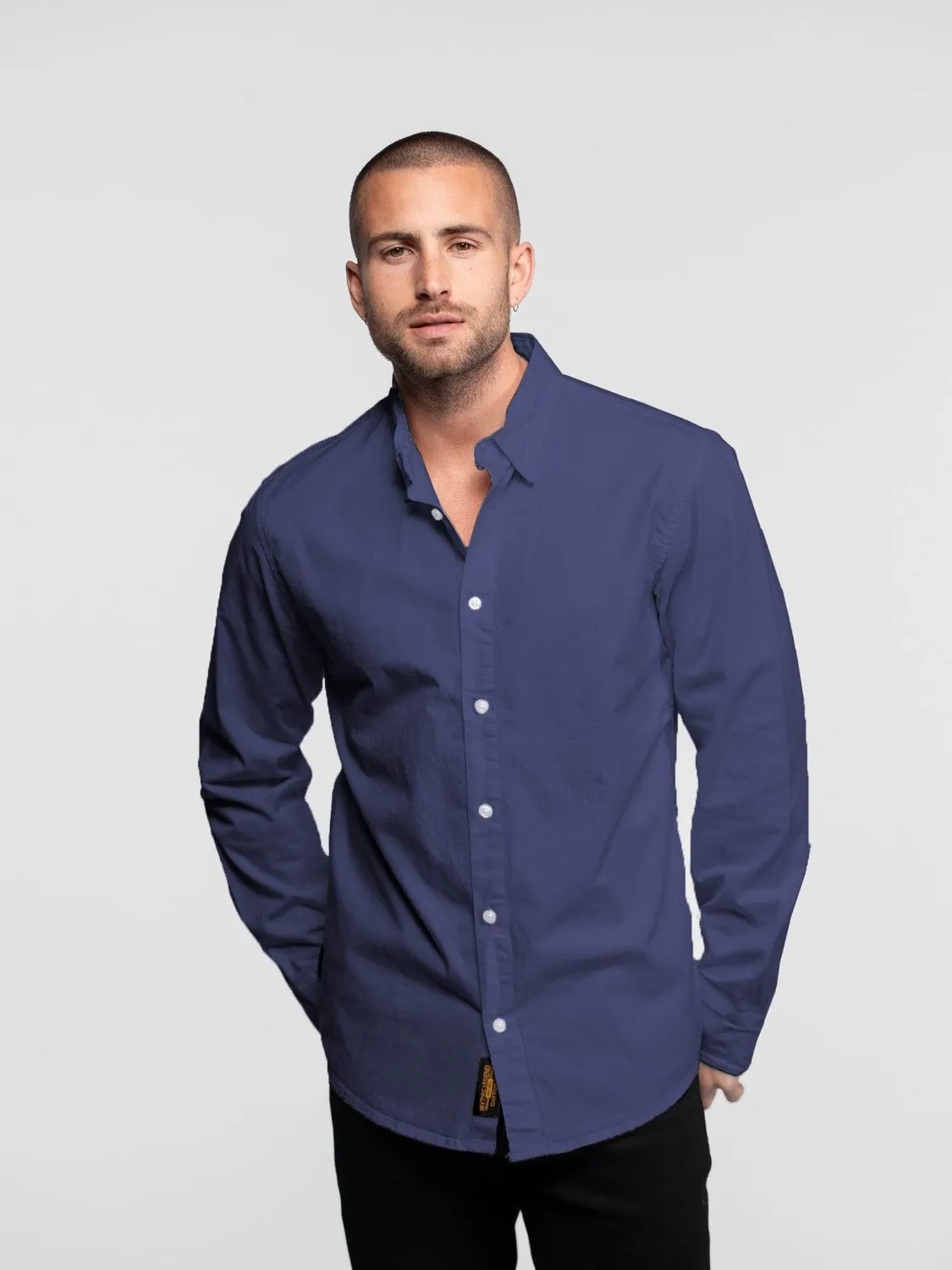 Daytona Arlington chemise coton bleu algiers stretch