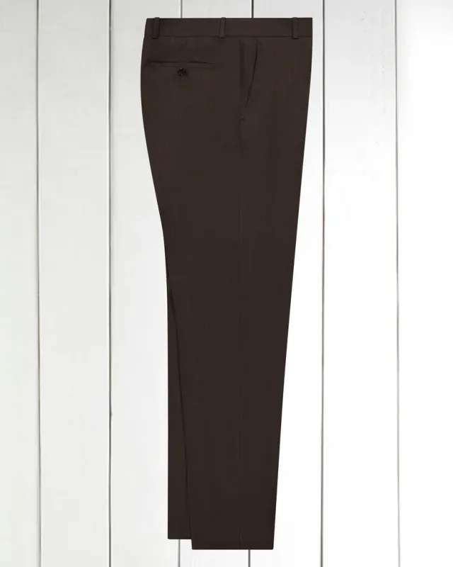 Hollington Siza pantalon ajusté lin macchiato